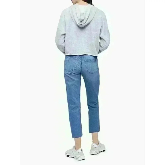NEW! Calvin Klein Women's 14/32 Straight Fit High Rise Blue Jeans NWT $79.50 - Picture 2 of 3